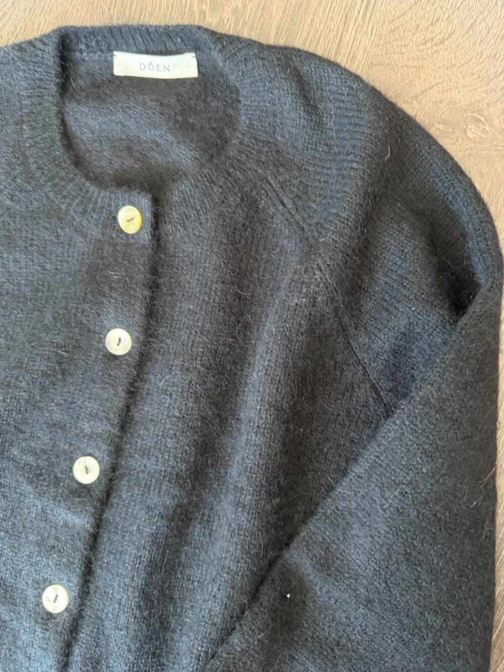 Doen NWOT Petra Cardigan Black M - Picture 10 of 15